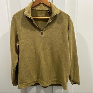 Men's Mustard Zip-Up Sweater